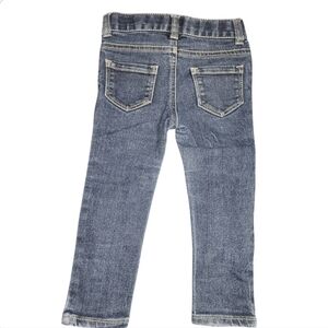 Cat & Jack Toddler Girls Size 2T Skinny Blue Jeans Medium Wash Stretch Cozycore